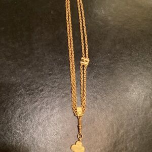 Karl Lagerfeld Authentic Vintage Brushed Plated Necklace